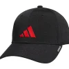 adidas Kids Hats<Gameday Snapback Adjustable Fit Cap (Little Kids/Big Kids) Black/Bright Red