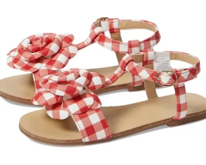 Janie and Jack Sandals<Gingham Flower Sandal (Toddler/Little Kid/Big Kid) Multicolor 1