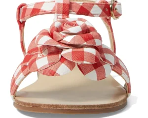 Janie and Jack Sandals<Gingham Flower Sandal (Toddler/Little Kid/Big Kid) Multicolor 1