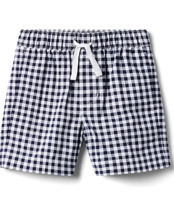 Janie and Jack Shorts<Gingham Pull On Short (Toddler/Little Kids/Big Kids) Multicolor