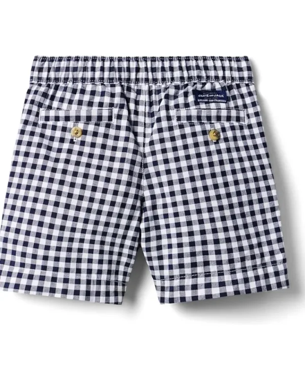 Janie and Jack Shorts<Gingham Pull On Short (Toddler/Little Kids/Big Kids) Multicolor
