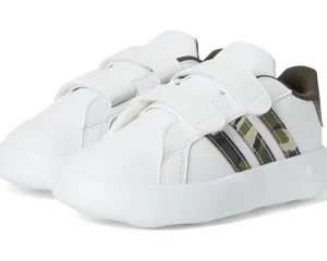 adidas Kids Adaptive<Grand Court 2.0 (Toddler) White/Olive Strata/Putty Grey