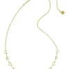 Kendra Scott Jewelry<Haisley Heart Strand Necklace Gold Pink Pearlescent Enamel