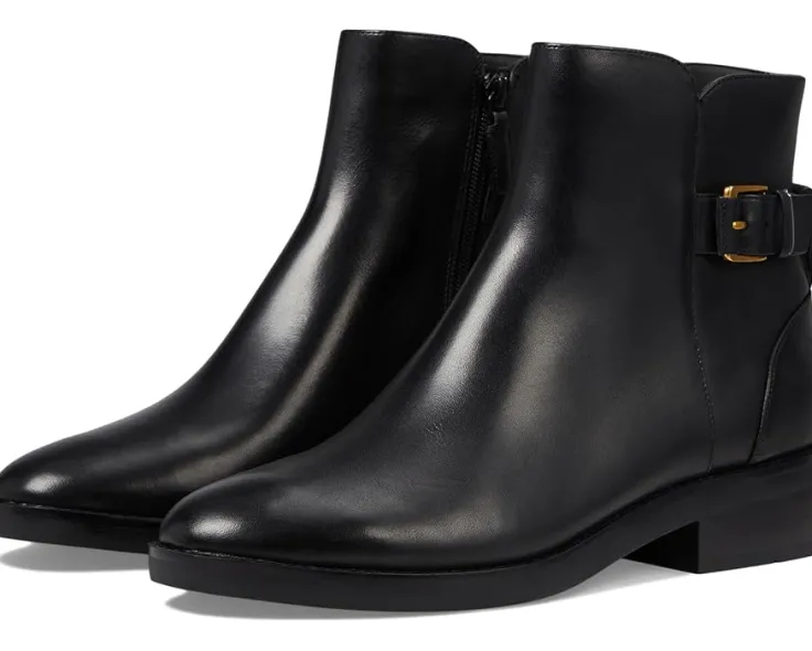 hampshire_buckle_bootie_0.webp Cole Haan Boots & Booties<Hampshire Buckle Bootie Black Leather