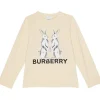 Burberry Kids Shirts & Tops<Hare Tee Long Sleeve (Toddler/Little Kids/Big Kids) Warm Ivory