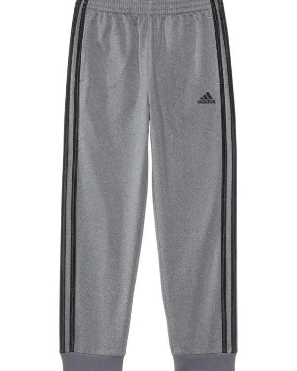 adidas Kids Pants<Heather 3S Tricot Jogger (Toddler/Little Kid) Charcoal Grey Heather
