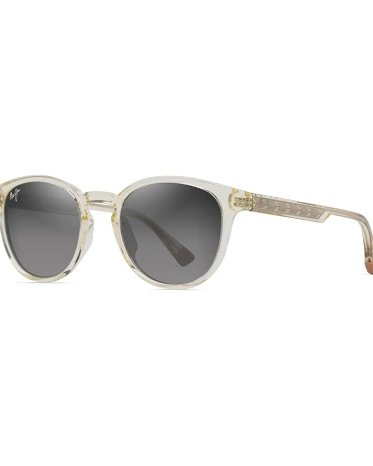 hiehie_1.webp Maui Jim Sunglasses & Eyewear | Sunglasses<Hiehie Shiny Trans Yellow/Neutral Grey Polarized
