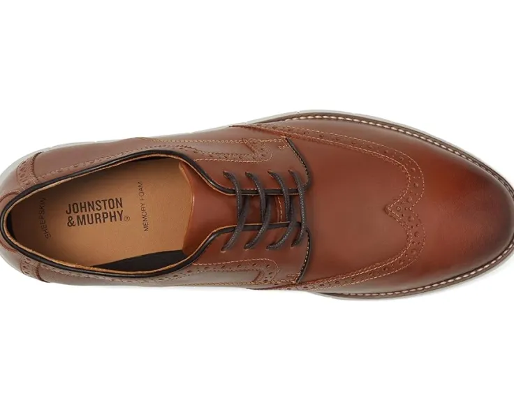 holden_wing_tip_1.webp Johnston & Murphy Adaptive<Holden Wing Tip Tan Full Grain