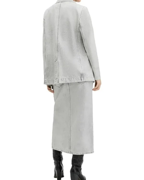 AllSaints Skirts<Honor Maxi Skirt Snow Grey