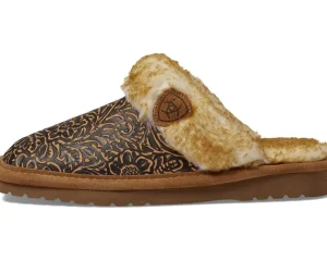 Ariat Slippers<Jackie Exotic-Embossed Tooling Brown