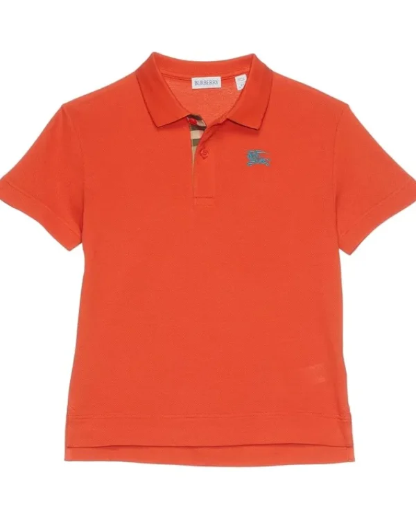 Burberry Kids Shirts & Tops<Johane EKD Check Polo Shirt (Toddler/Little Kid/Big Kid) Molten