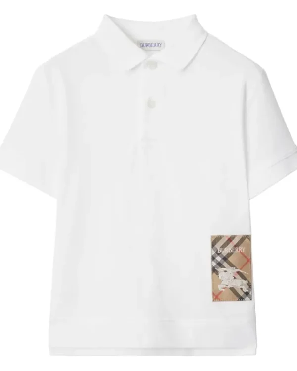 Burberry Kids Shirts & Tops<Johane EKD Label Polo Shirt (Toddler/Little Kid/Big Kid) Black