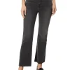Madewell Jeans & Denim<Kick Out Crop Jeans in : Raw Hem Edition Washed Black