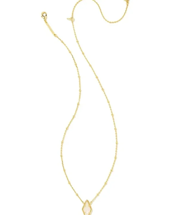 Kendra Scott Jewelry<Kinsley Short Pendant Necklace Gold Ivory Mother-of-Pearl