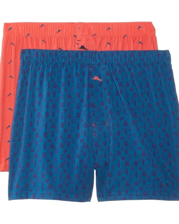 Tommy Bahama Sleepwear<Knit Boxer Blue Ground Palm