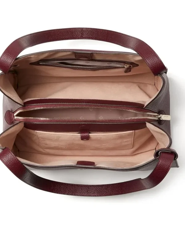 Kate Spade New York Bags<Knott Pebbled Leather Large Shoulder Bag Cordovan