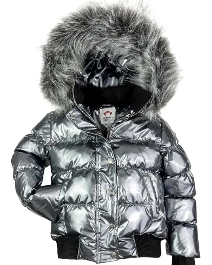 kyla_puffer_coat_toddlerl_0.webp Appaman Kids Coats & Jackets<Kyla Puffer Coat (Toddler/Little Kids/Big Kids) Gunmetal