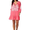 Tommy Bahama Swimwear & Cover Ups<Linen Gauze Tunic Dress Coral Coast
