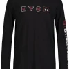 Under Armour Kids Shirts & Tops<Linux Multi Long Sleeve Tee (Big Kids) Black