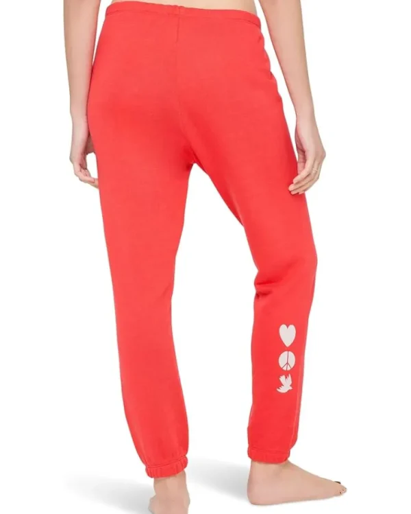 Spiritual Gangster Pants<Love Heart Luna Sweatpants Poppy