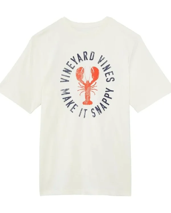 Vineyard Vines Kids Shirts & Tops<Make It Snappy Short Sleeve Tee (Toddler/Little Kids/Big Kids) Marshmallow