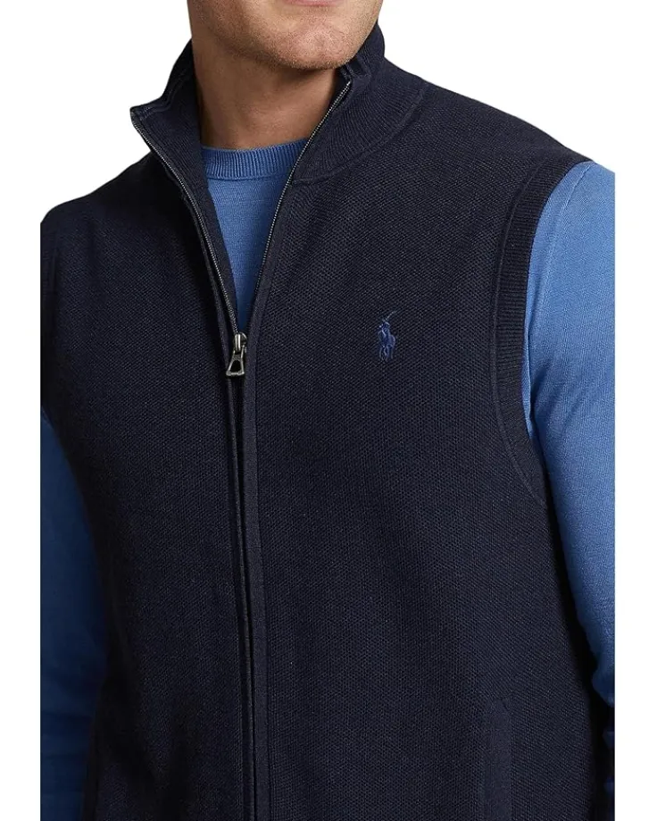meshknit_cotton_fullzip_s_2.webp Polo Ralph Lauren Coats & Outerwear<Mesh-Knit Cotton Full-Zip Sweater Vest Deckwash White