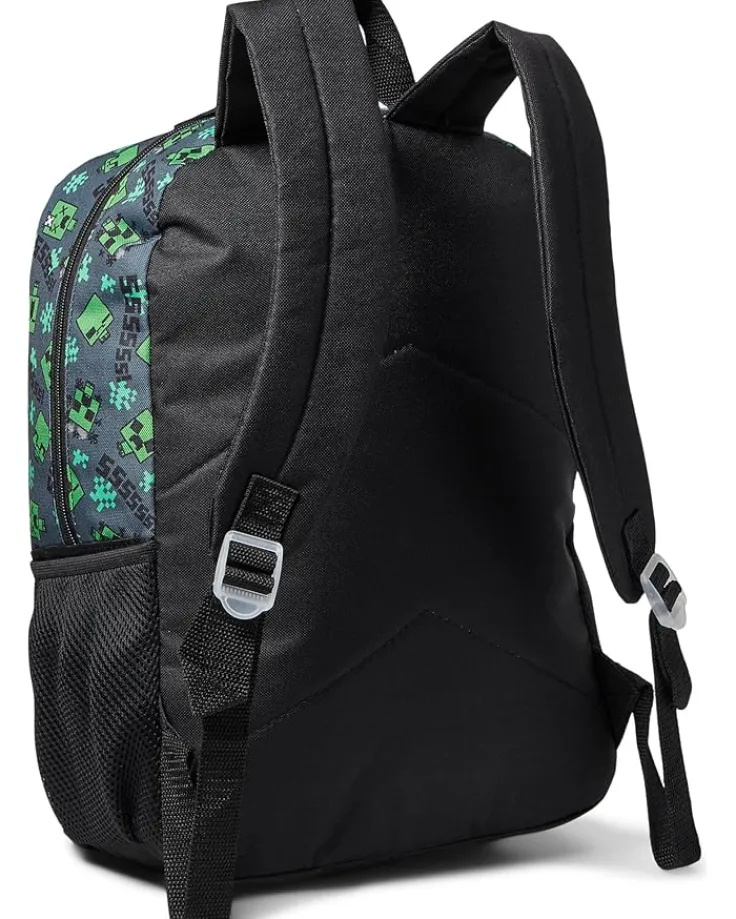 minecraft_backpack_set_li_1.webp BIOWORLD Kids Backpacks<Minecraft Backpack Set (Little Kid/Big Kid) Green