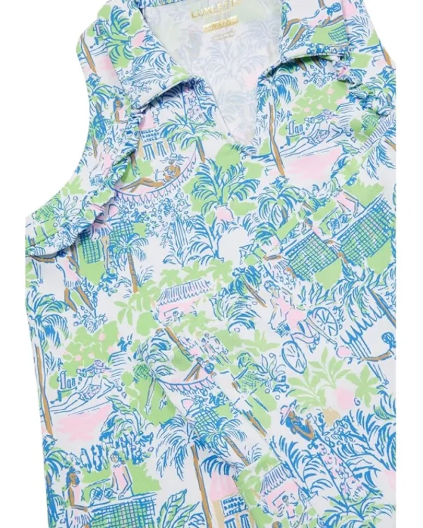 Lilly Pulitzer Kids Dresses<Mini Martina Polo Dress (Toddler/Little Kids/Big Kids) Orb Green Serving It Up