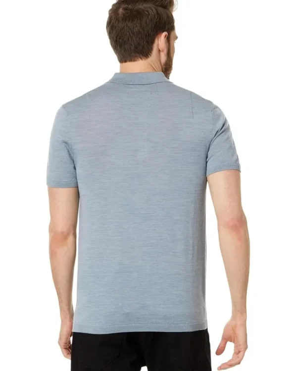 AllSaints Shirts & Tops<Mode Merino Short Sleeve Polo Black