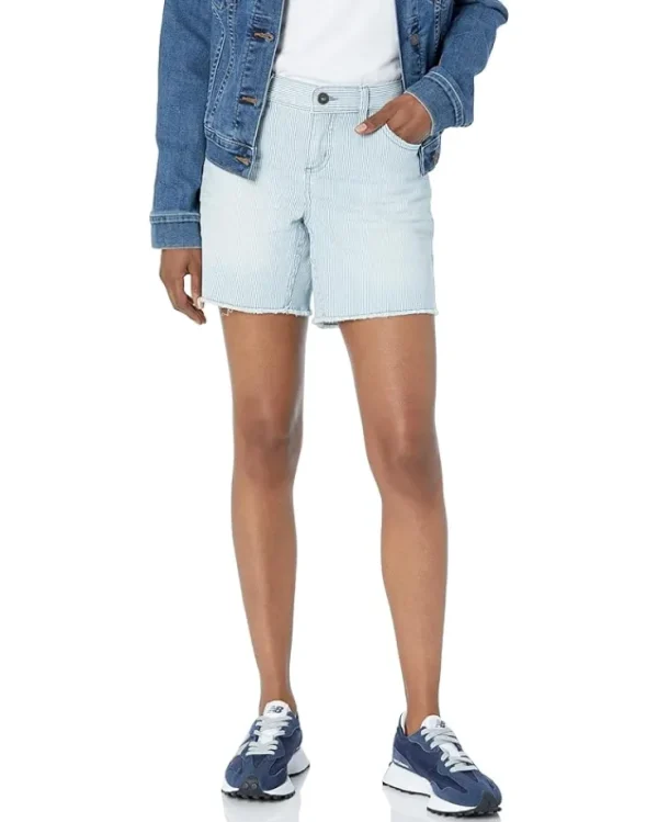 Carve Designs Shorts<Oahu 6" Railroad Stripe Shorts Indigo Stripe