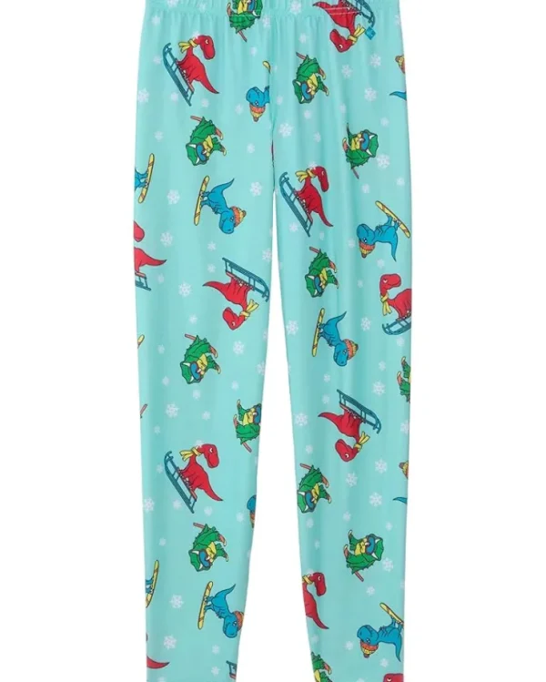 Hot Chillys Kids Pants | Pants<Originals Print Tights (Toddler/Little Kids/Big Kids) Dino Might