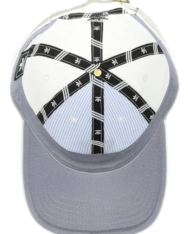 adidas Kids Hats<Originals Washed Relaxed Strapback (Little Kids/Big Kids) White/Black
