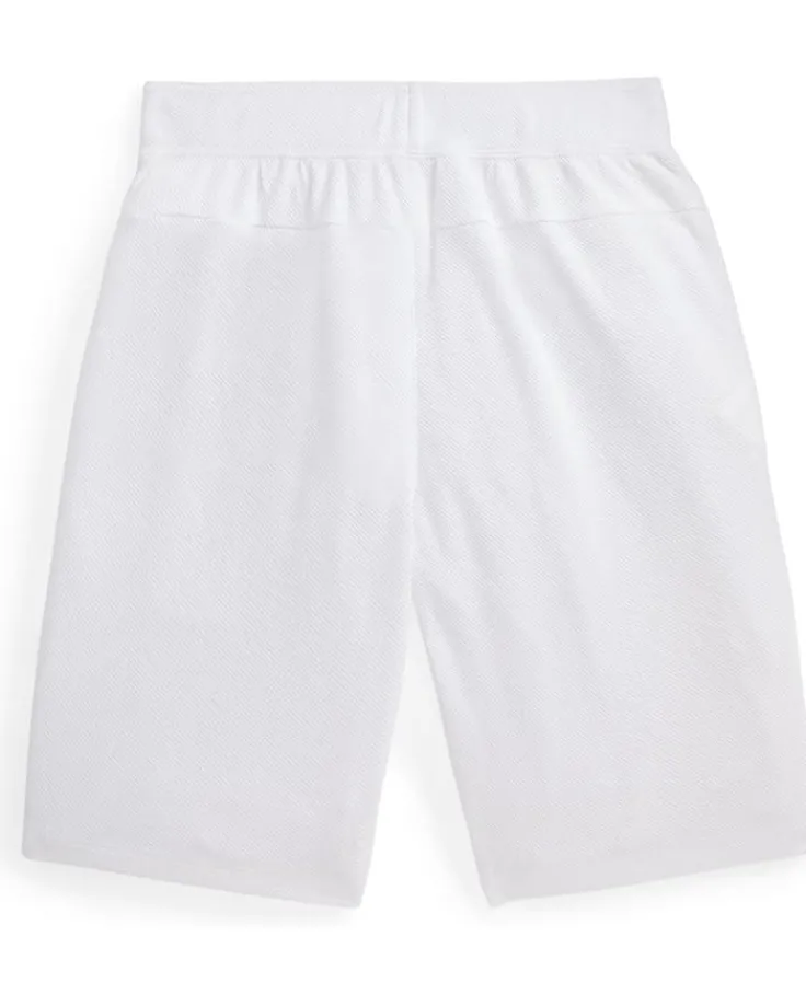 peached_cotton_mesh_short_1.webp Polo Ralph Lauren Kids Shorts<Peached Cotton Mesh Shorts (Big Kids) Pure White