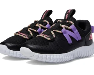 New Balance Kids Adaptive | Adaptive<Playgruv v2 Bungee (Little Kid) Black/Violet Crush