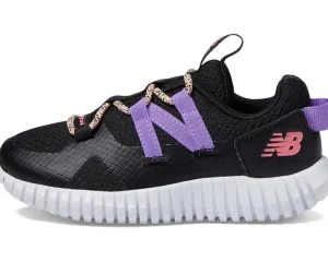 New Balance Kids Adaptive | Adaptive<Playgruv v2 Bungee (Little Kid) Black/Violet Crush