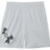 Under Armour Kids Shorts<Plus Size Tech Big Logo Shorts (Big Kids) Mod Gray/Castlerock