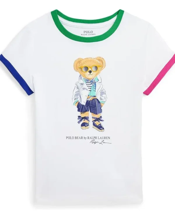 Polo Ralph Lauren Kids Shirts & Tops<Polo Bear Cotton Jersey Tee (Little Kid/Big Kid) White