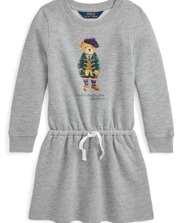 Polo Ralph Lauren Kids Dresses<Polo Bear Fleece Dress (Toddler/Little Kid) Andover Heather