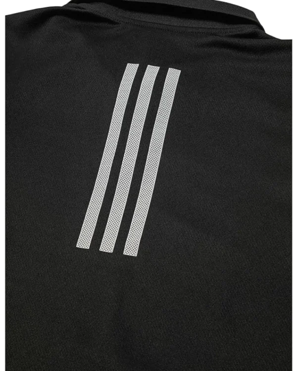 adidas Kids Shirts & Tops<Poly Mesh 3S Polo(Big Kid) Black