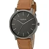 Nixon Watches<Porter Leather Gunmetal/Charcoal/Taupe