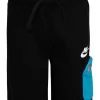 Nike Kids Shorts<Print Pack French Terry Shorts (Little Kids) Black