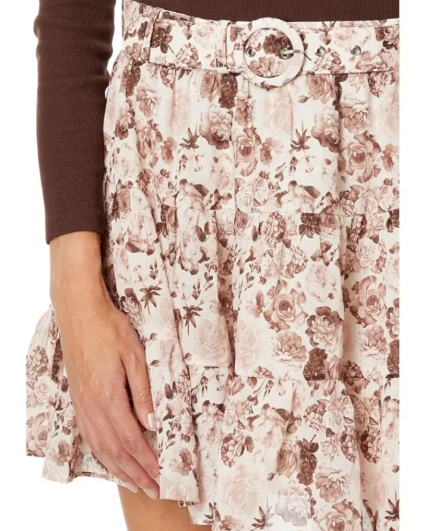 English Factory Skirts<Printed Linen Tiered Mini Skirt Multi