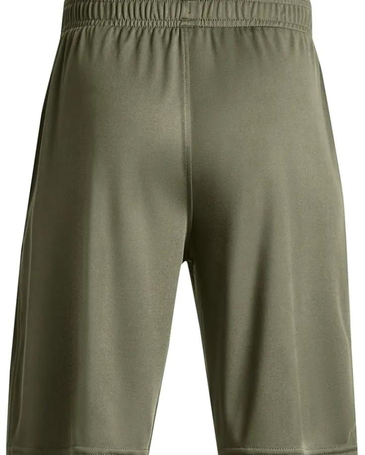 prototype__big_logo_short_1.webp Under Armour Kids Shorts<Prototype 2.0 Big Logo Shorts (Big Kids) Marine OD Green/Formula Orange