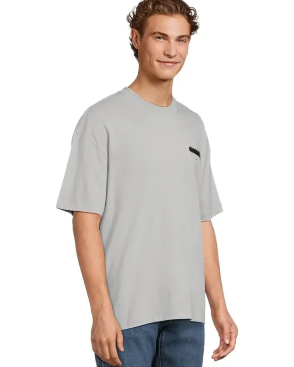 AllSaints Shirts & Tops<Redact Short Sleeve Crew Ashen White