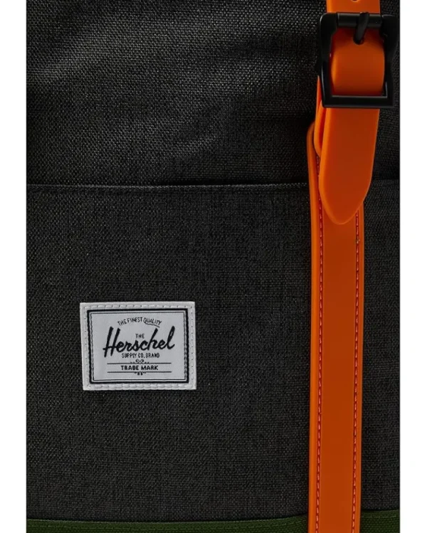 Herschel Supply Co. Kids Backpacks<Retreat Backpack (Little Kids) Black Crosshatch/Forest Elf/Sun Orange