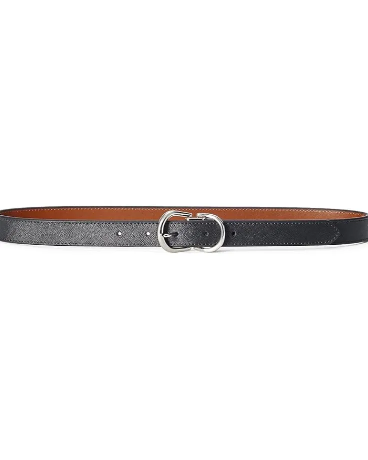 reversible_crosshatch_lea_0.webp Lauren Ralph Lauren Belts<Reversible Crosshatch Leather Belt Black/Lauren Tan
