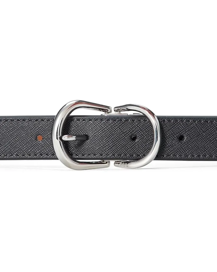 reversible_crosshatch_lea_1.webp Lauren Ralph Lauren Belts<Reversible Crosshatch Leather Belt Black/Lauren Tan