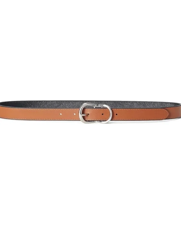 Lauren Ralph Lauren Belts<Reversible Crosshatch Leather Belt Black/Lauren Tan