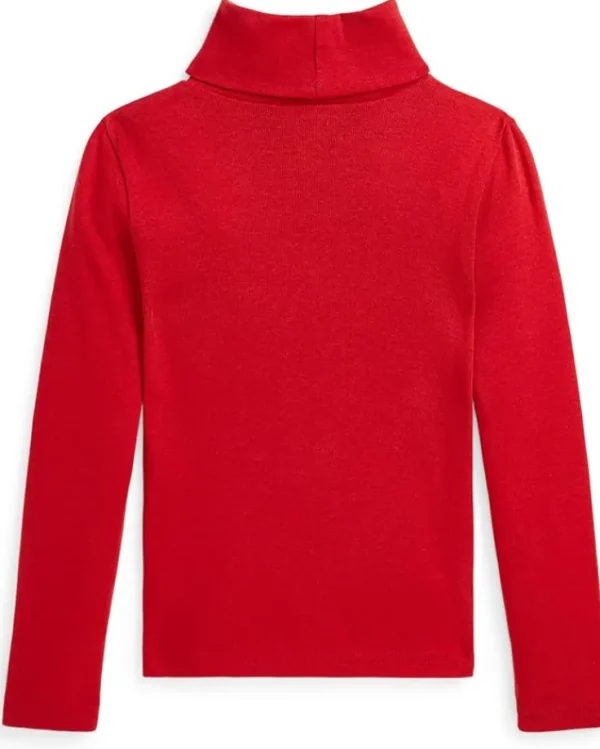 Polo Ralph Lauren Kids Shirts & Tops<Ribbed Cotton-Modal Turtleneck (Toddler/Little Kid) Rl 2000 Red W/ Tonal