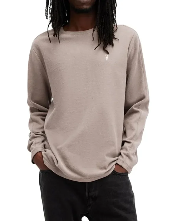 AllSaints Hoodies & Sweatshirts<ROWE LS CONTRAST CRE Tuscan Brown